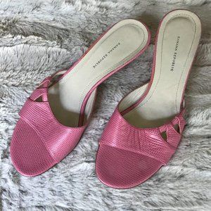 Banana Republic Slide Pink Kitten Heel Sandal